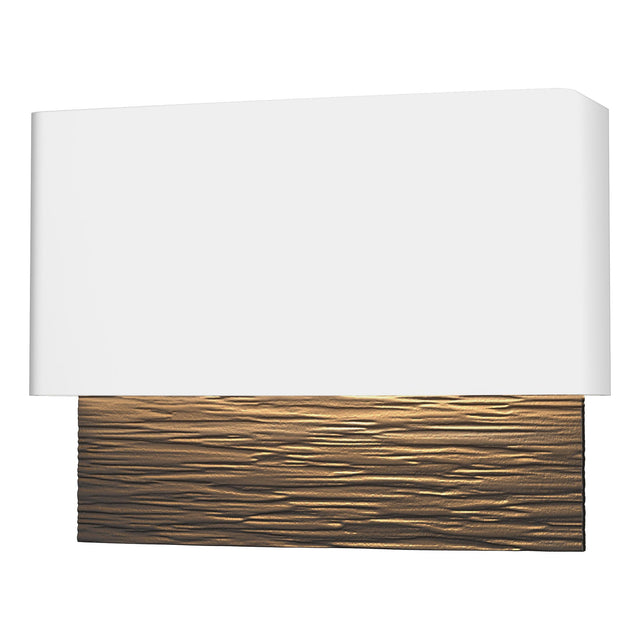Hubbardton Forge 2019 Coastal White Coastal Oil Rubbed Bronze Stratum Dark Sky Friendly LED Outdoor Sconce