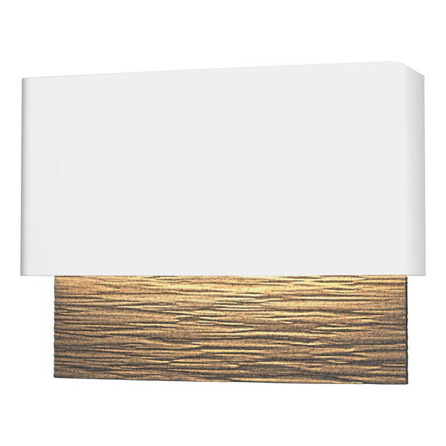 Hubbardton Forge 2019 Coastal White Coastal Natural Iron Stratum Dark Sky Friendly LED Outdoor Sconce