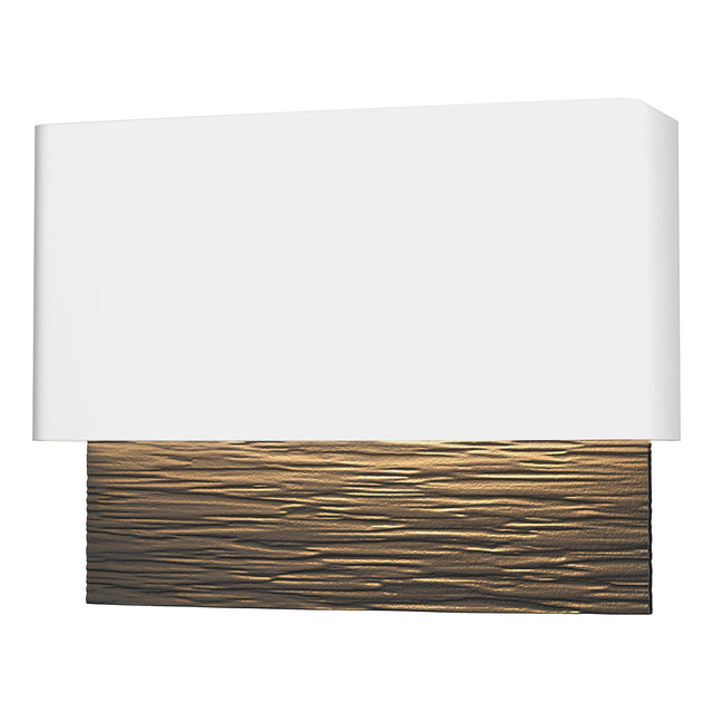 Hubbardton Forge 2019 Coastal White Coastal Black Stratum Dark Sky Friendly LED Outdoor Sconce