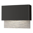 Hubbardton Forge 2019 Coastal Oil Rubbed Bronze Coastal White Stratum Dark Sky Friendly LED Outdoor Sconce
