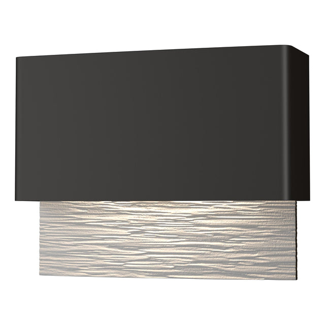 Hubbardton Forge 2019 Coastal Oil Rubbed Bronze Coastal White Stratum Dark Sky Friendly LED Outdoor Sconce