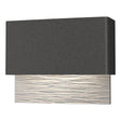 Hubbardton Forge 2019 Coastal Natural Iron Coastal White Stratum Dark Sky Friendly LED Outdoor Sconce