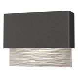 Hubbardton Forge 2019 Coastal Natural Iron Coastal White Stratum Dark Sky Friendly LED Outdoor Sconce