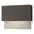 Hubbardton Forge 2019 Coastal Dark Smoke Coastal White Stratum Dark Sky Friendly LED Outdoor Sconce