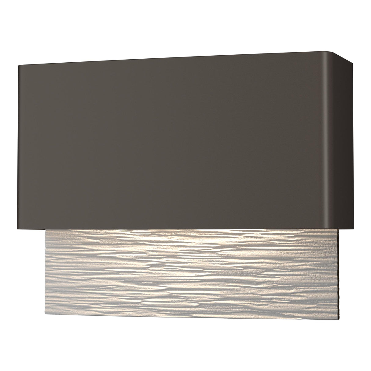 Hubbardton Forge 2019 Coastal Dark Smoke Coastal White Stratum Dark Sky Friendly LED Outdoor Sconce
