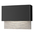 Hubbardton Forge 2019 Coastal Black Coastal White Stratum Dark Sky Friendly LED Outdoor Sconce