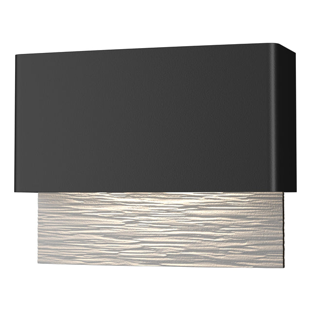 Hubbardton Forge 2019 Coastal Black Coastal White Stratum Dark Sky Friendly LED Outdoor Sconce