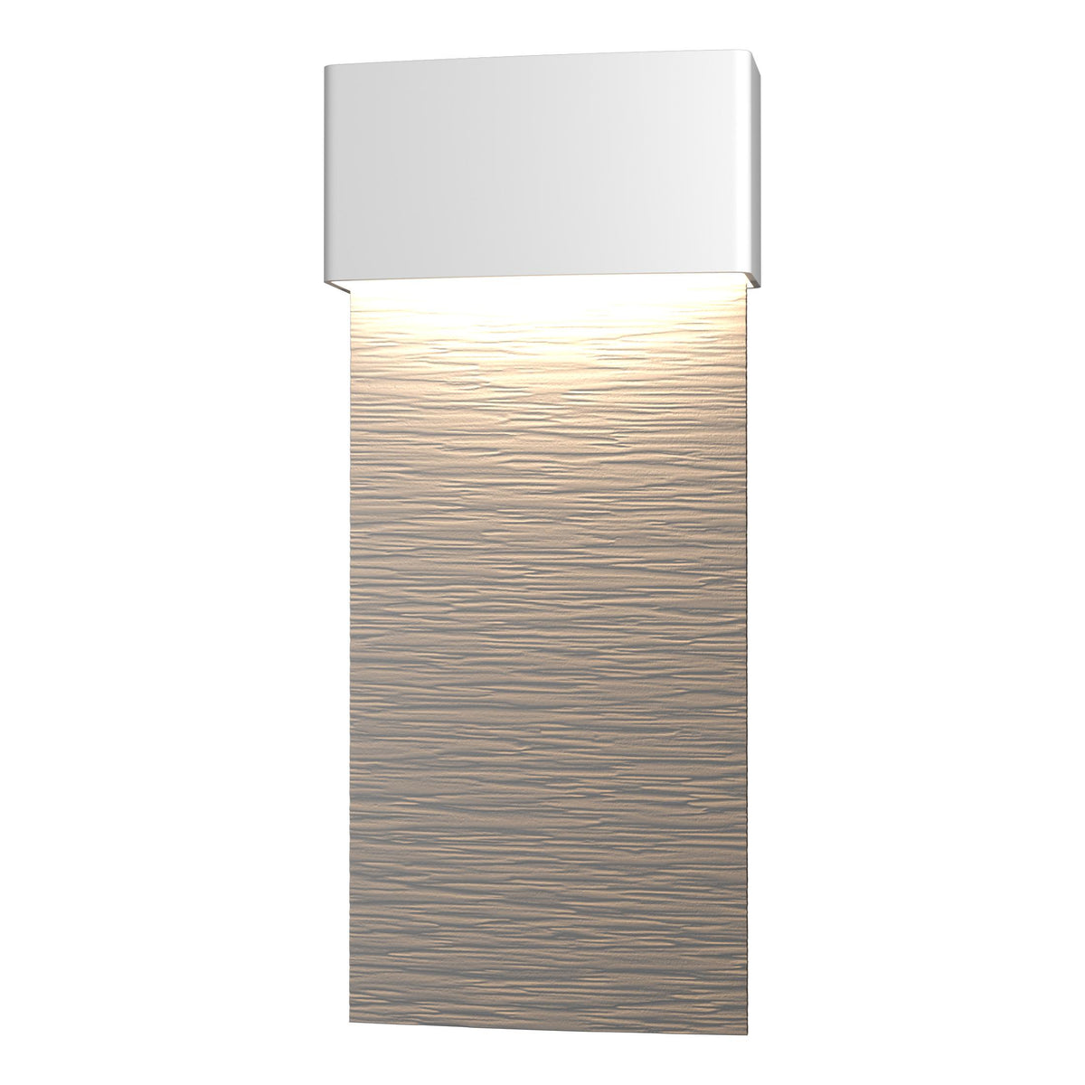 Hubbardton Forge 2019 Coastal White Coastal White Stratum Large Dark Sky Friendly LED Outdoor Sconce