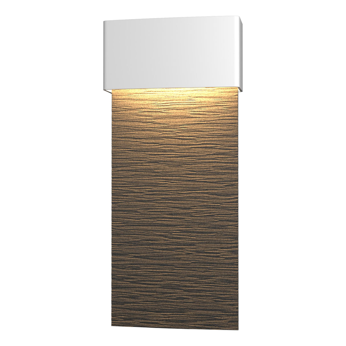 Hubbardton Forge 2019 Coastal White Coastal Natural Iron Stratum Large Dark Sky Friendly LED Outdoor Sconce