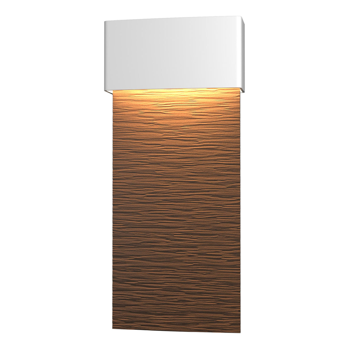 Hubbardton Forge 2019 Coastal White Coastal Bronze Stratum Large Dark Sky Friendly LED Outdoor Sconce