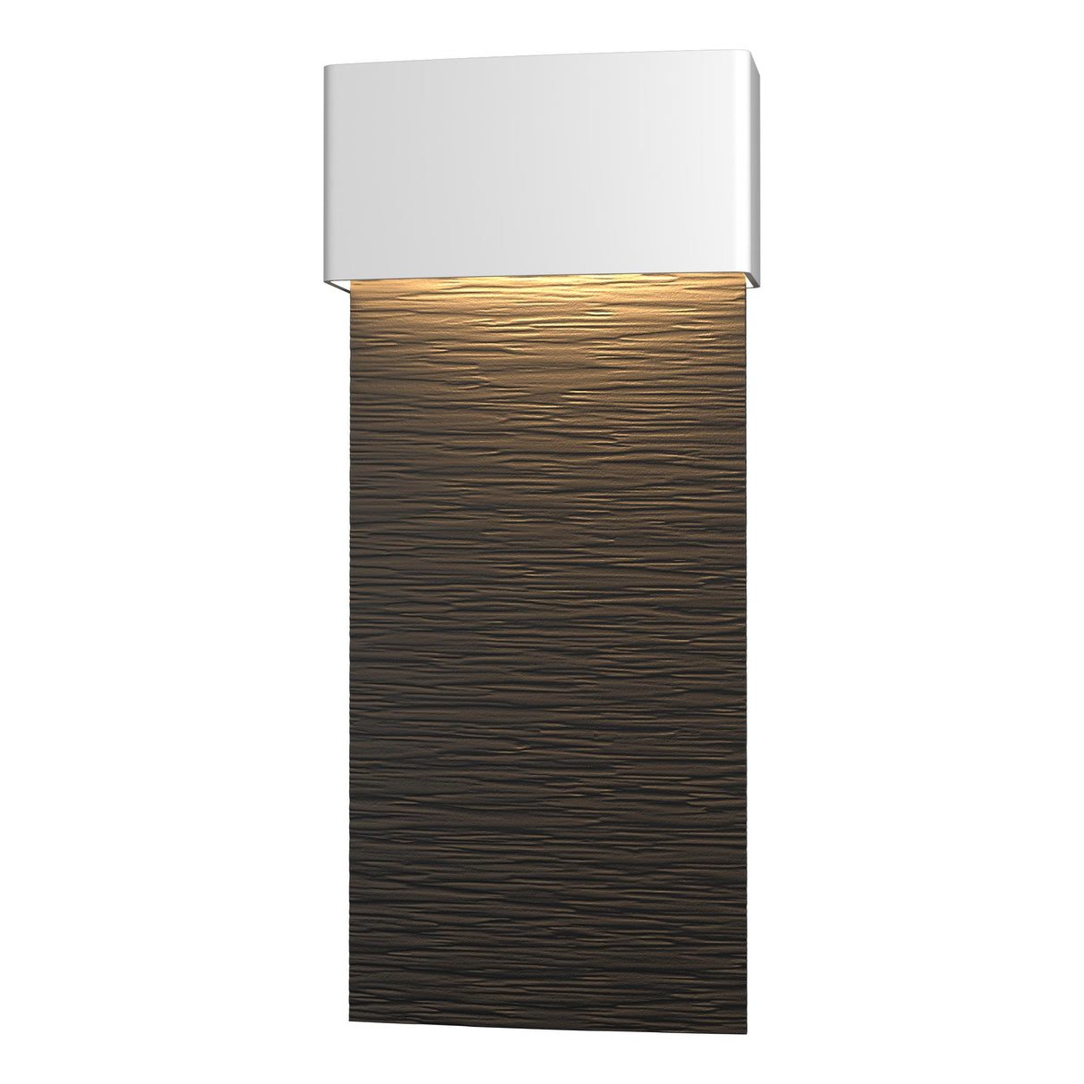 Hubbardton Forge 2019 Coastal White Coastal Black Stratum Large Dark Sky Friendly LED Outdoor Sconce