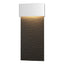 Hubbardton Forge 2019 Coastal White Coastal Black Stratum Large Dark Sky Friendly LED Outdoor Sconce