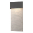 Hubbardton Forge 2019 Coastal Natural Iron Coastal White Stratum Large Dark Sky Friendly LED Outdoor Sconce
