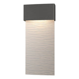 Hubbardton Forge 2019 Coastal Natural Iron Coastal White Stratum Large Dark Sky Friendly LED Outdoor Sconce