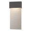 Hubbardton Forge 2019 Coastal Natural Iron Coastal White Stratum Large Dark Sky Friendly LED Outdoor Sconce