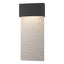 Hubbardton Forge 2019 Coastal Oil Rubbed Bronze Coastal White Stratum Large Dark Sky Friendly LED Outdoor Sconce