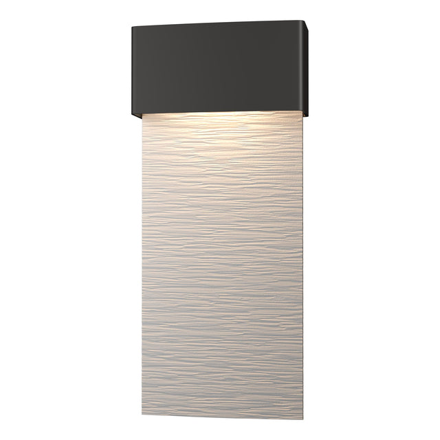Hubbardton Forge 2019 Coastal Oil Rubbed Bronze Coastal White Stratum Large Dark Sky Friendly LED Outdoor Sconce