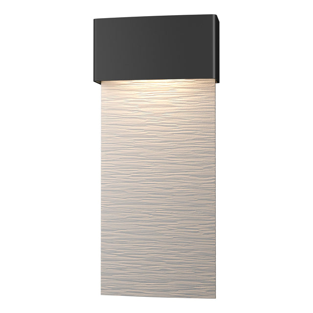 Hubbardton Forge 2019 Coastal Black Coastal White Stratum Large Dark Sky Friendly LED Outdoor Sconce