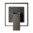 Hubbardton Forge 2025 Coastal Oil Rubbed Bronze Slate Clear Glass (ZM) Shadow Box Small w/Slate Dark Sky Friendly Outdoor Sconce