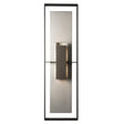 Hubbardton Forge 2025 Coastal Oil Rubbed Bronze Coastal Burnished Steel Clear Glass (ZM) Shadow Box Extra Tall Dark Sky Friendly Outdoor Sconce