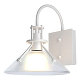 Hubbardton Forge 2020 Coastal White Frosted Glass (FD) Henry Small Glass Shade Outdoor Sconce
