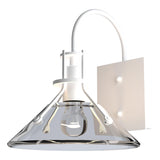 Hubbardton Forge 2020 Coastal White Clear Glass (ZM) Henry Small Glass Shade Outdoor Sconce
