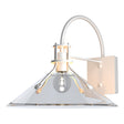 Hubbardton Forge 2020 Coastal White Clear Glass (ZM) Henry Large Glass Shade Outdoor Sconce
