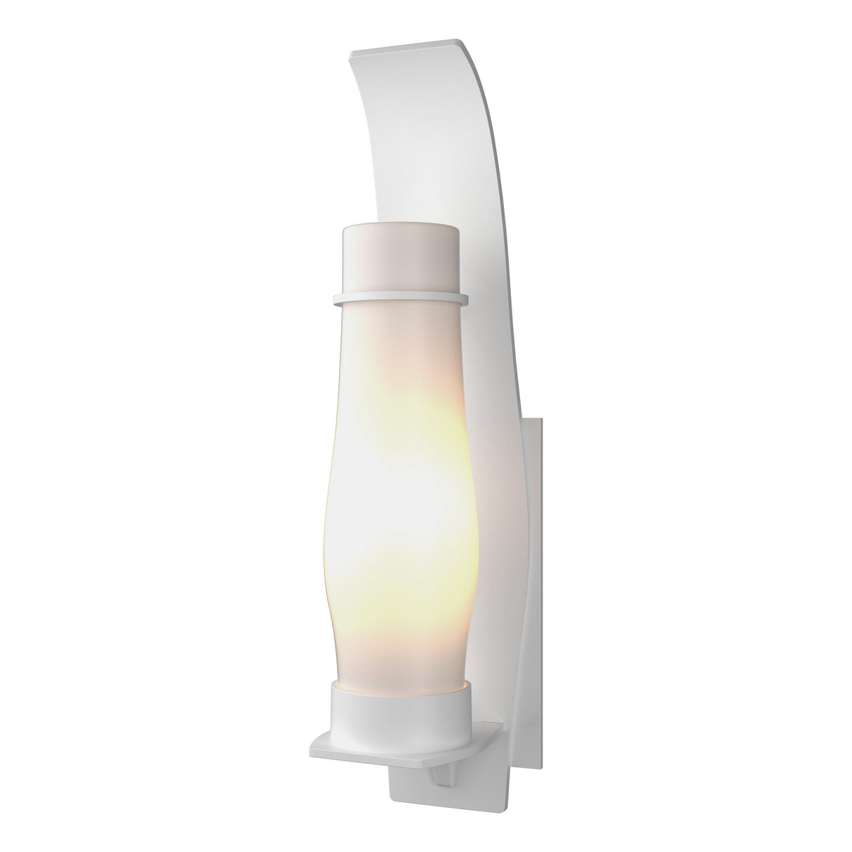 Hubbardton Forge 2008 Coastal White Opal Glass (GG) Sea Coast Large Outdoor Sconce