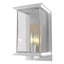 Hubbardton Forge 2021 Coastal White Translucent Soft Gold Clear Glass (ZM) Kingston Outdoor Medium Sconce