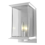 Hubbardton Forge 2021 Coastal White Translucent Vintage Platinum Clear Glass (ZM) Kingston Outdoor Medium Sconce