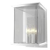 Hubbardton Forge 2021 Coastal White Translucent Vintage Platinum Clear Glass (ZM) Kingston Outdoor Large Sconce