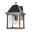 Hubbardton Forge 2025 Coastal Oil Rubbed Bronze Seeded Clear Glass (II) Dorset Small Dark Sky Friendly Outdoor Sconce