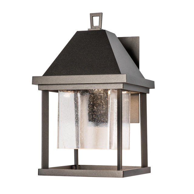Hubbardton Forge 2025 Coastal Oil Rubbed Bronze Seeded Clear Glass (II) Dorset Small Dark Sky Friendly Outdoor Sconce