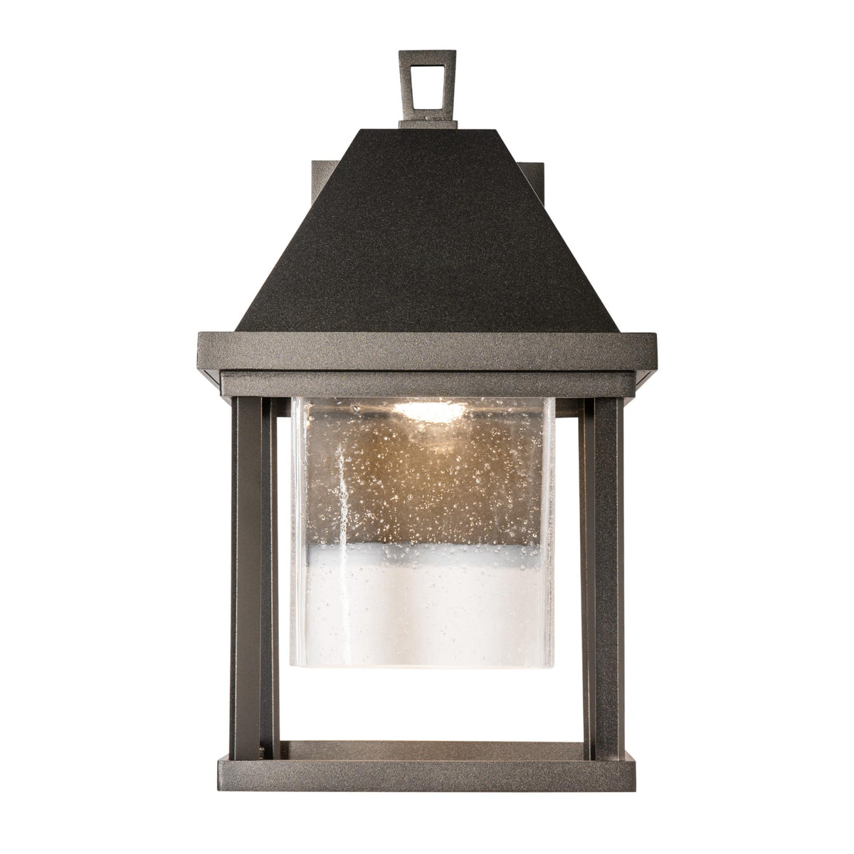 Hubbardton Forge 2025 Coastal Oil Rubbed Bronze Seeded Clear Glass (II) Dorset Small Dark Sky Friendly Outdoor Sconce
