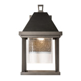 Hubbardton Forge 2025 Coastal Oil Rubbed Bronze Seeded Clear Glass (II) Dorset Small Dark Sky Friendly Outdoor Sconce