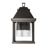 Hubbardton Forge 2025 Coastal Oil Rubbed Bronze Seeded Clear Glass (II) Dorset Small Dark Sky Friendly Outdoor Sconce