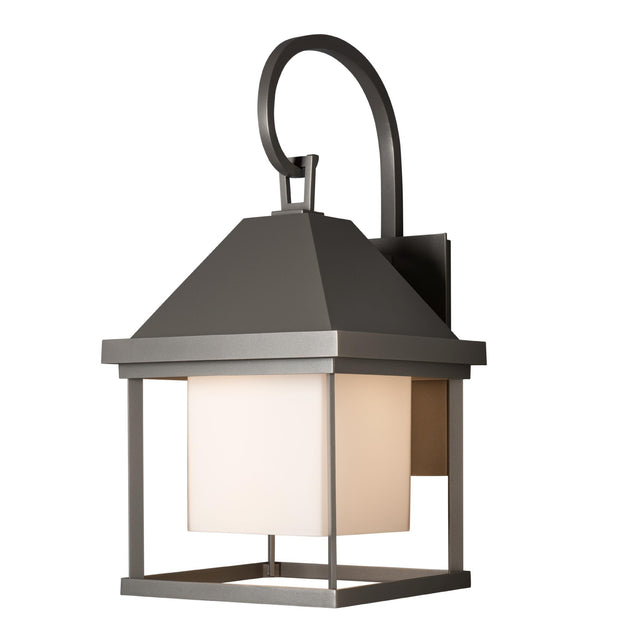 Hubbardton Forge 2025 Coastal Burnished Steel Opal Glass (GG) Dorset Medium Dark Sky Friendly Outdoor Sconce