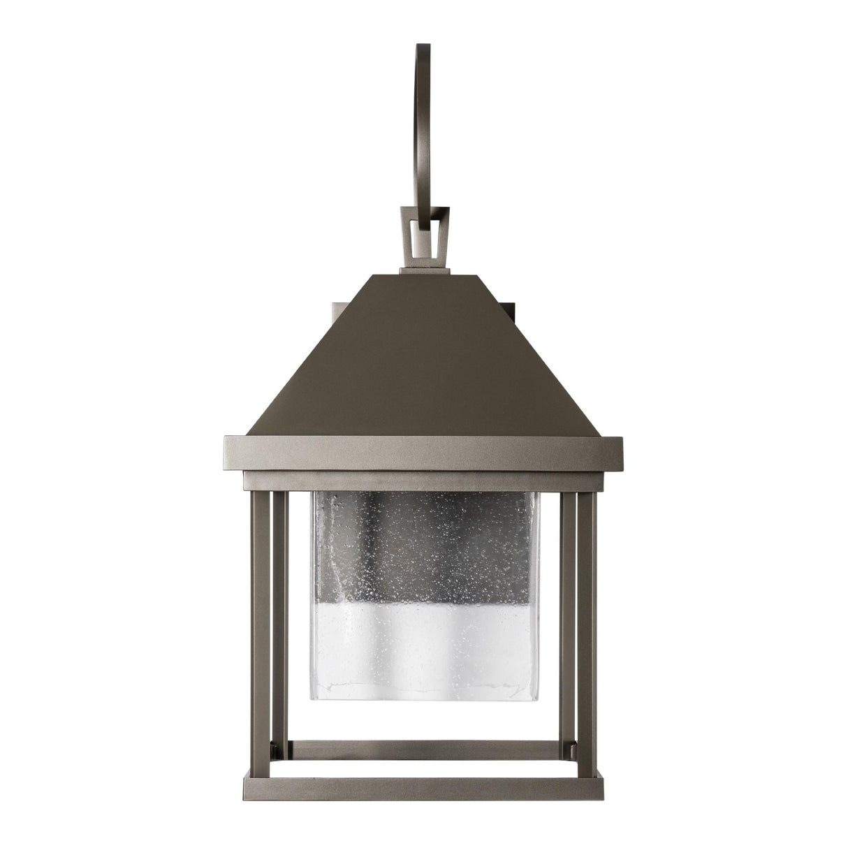 Hubbardton Forge 2025 Coastal Dark Smoke Seeded Clear Glass (II) Dorset Large Dark Sky Friendly Outdoor Sconce