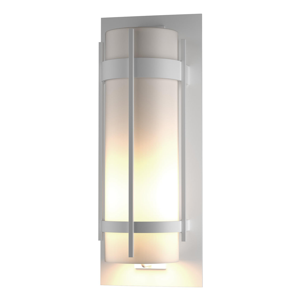 Hubbardton Forge 2010 Coastal White Opal Glass (GG) Banded Extra Large Outdoor Sconce