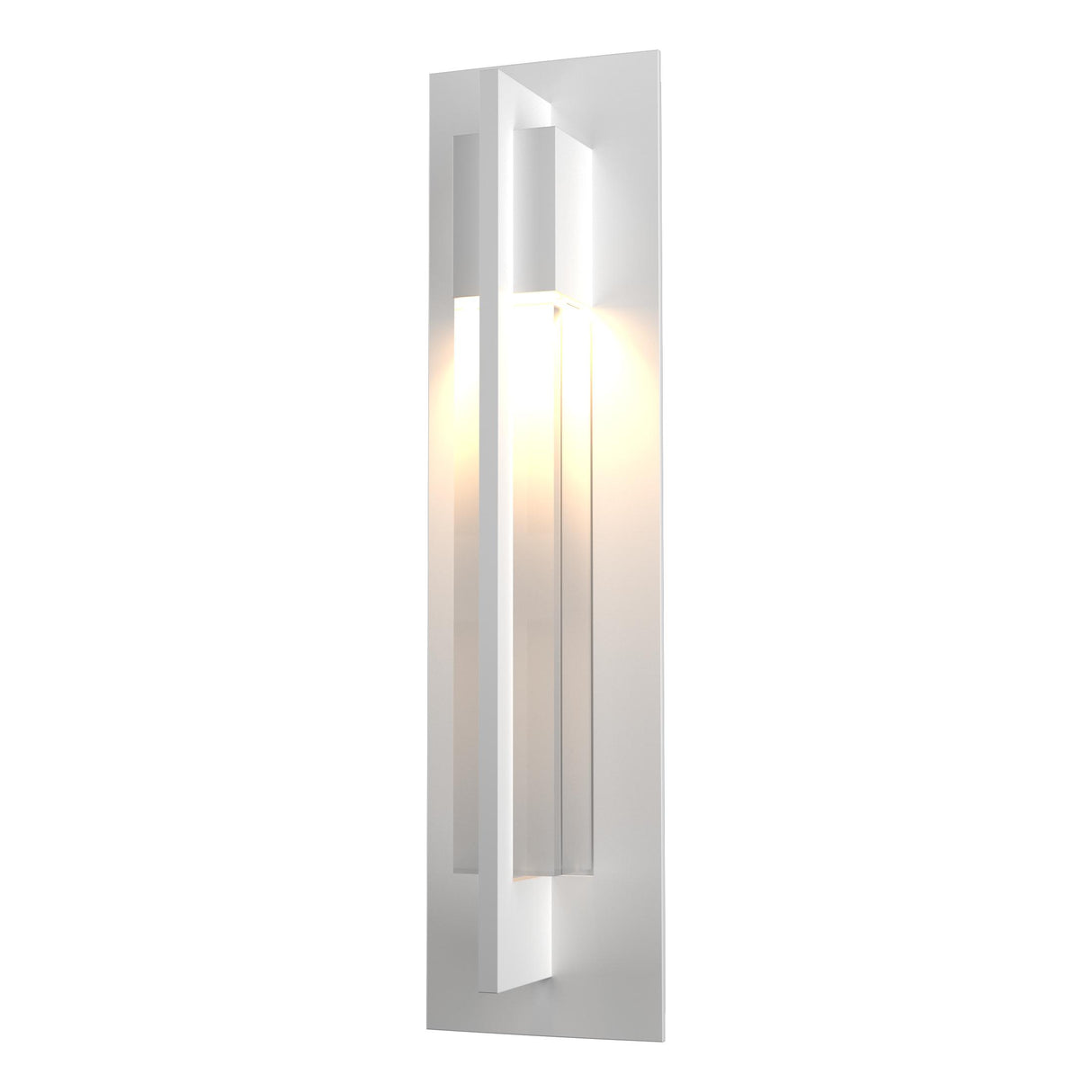 Hubbardton Forge 2012 Coastal White Clear Glass (ZM) Axis Outdoor Sconce
