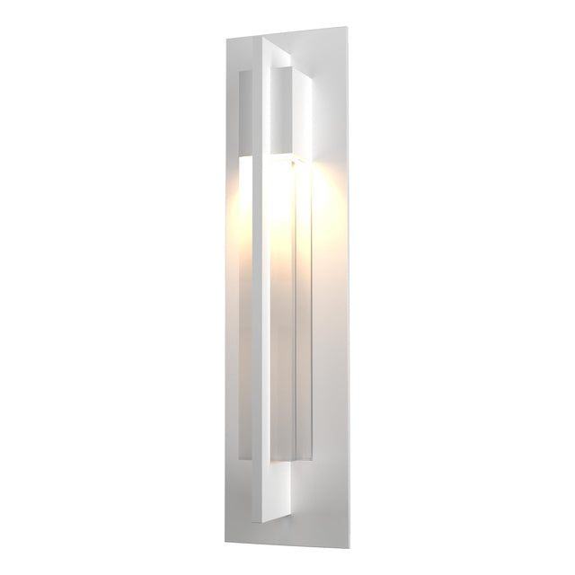 Hubbardton Forge 2012 Coastal White Clear Glass (ZM) Axis Outdoor Sconce