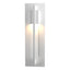 Hubbardton Forge 2012 Coastal White Clear Glass (ZM) Axis Small Outdoor Sconce