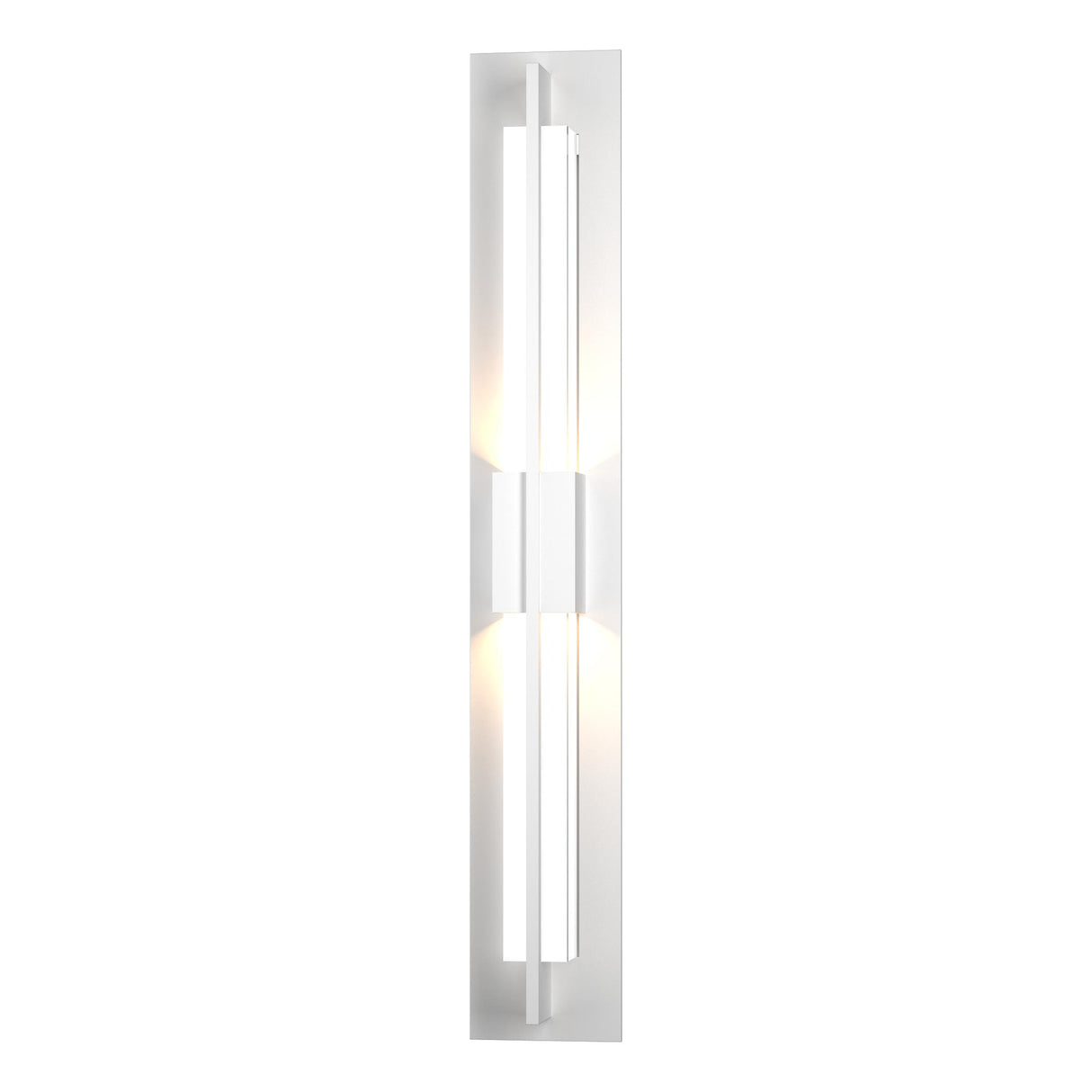 Hubbardton Forge 2014 Coastal White Clear Glass (ZM) Double Axis LED Outdoor Sconce