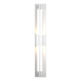 Hubbardton Forge 2014 Coastal White Clear Glass (ZM) Double Axis LED Outdoor Sconce