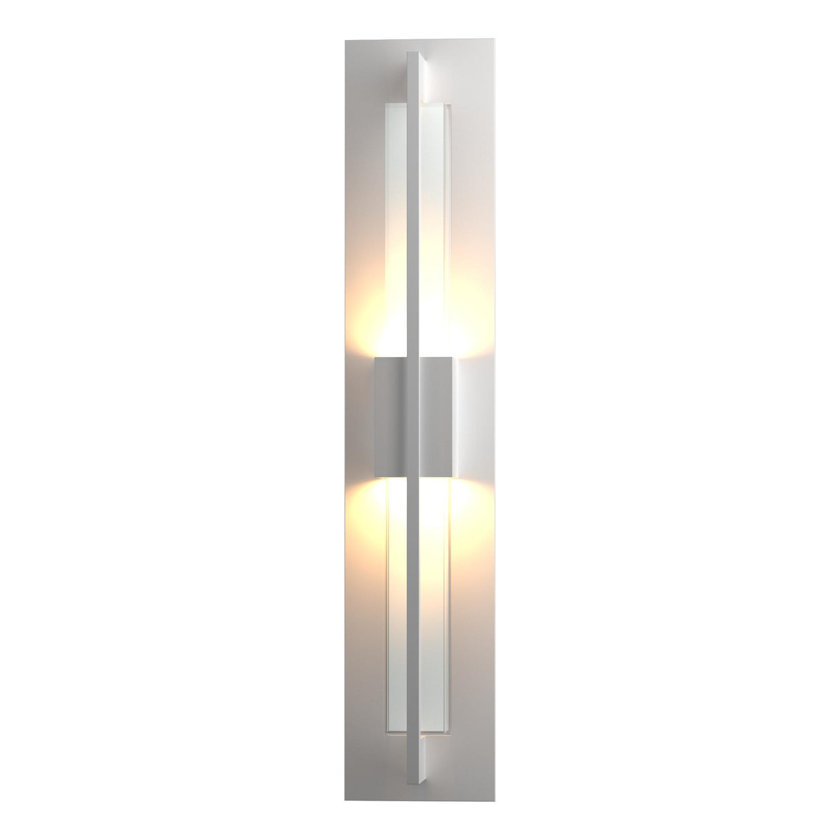 Hubbardton Forge 2014 Coastal White Clear Glass (ZM) Double Axis Small LED Outdoor Sconce
