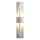 Hubbardton Forge 2014 Coastal White Clear Glass (ZM) Double Axis Small LED Outdoor Sconce