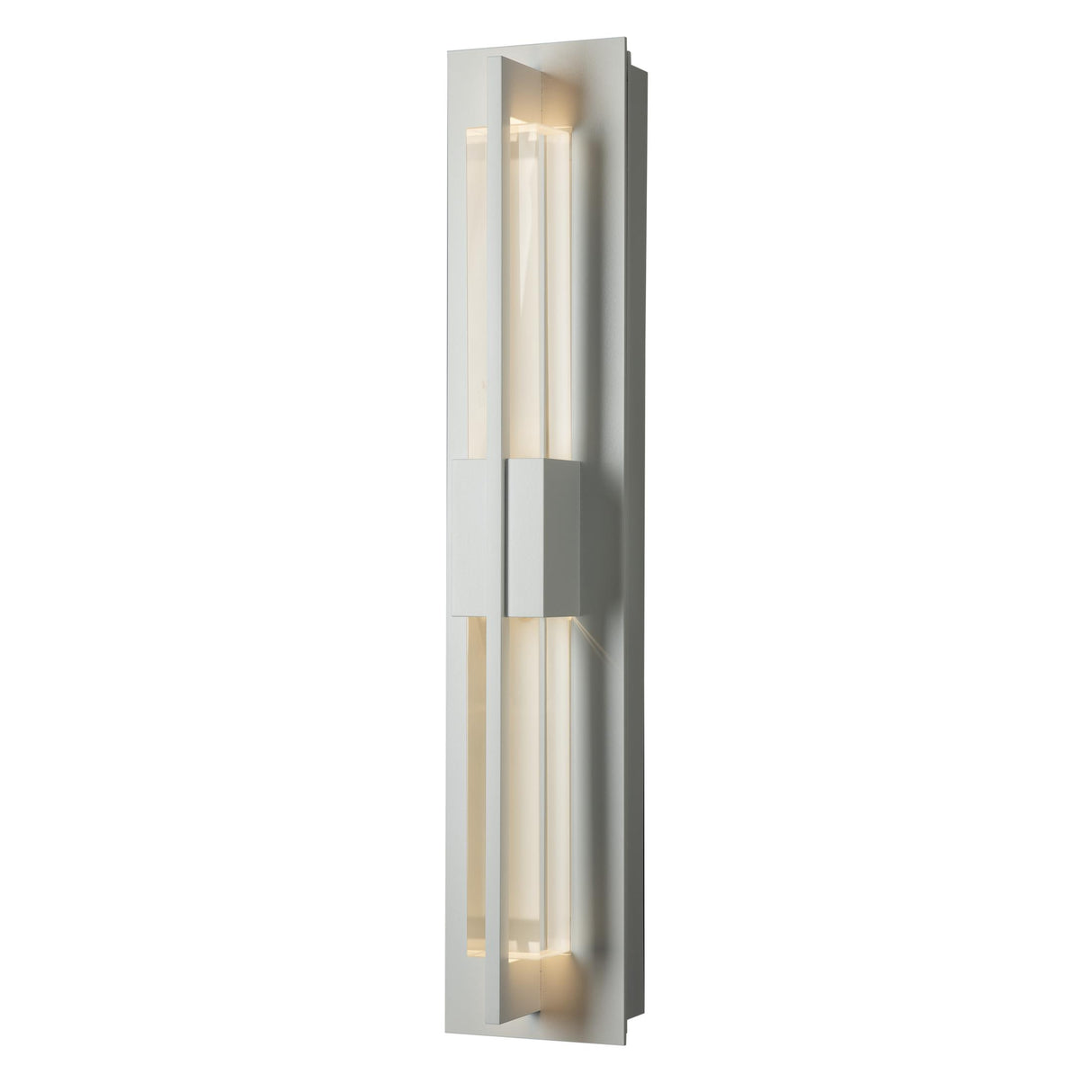Hubbardton Forge 2014 Coastal White Clear Glass (ZM) Double Axis Small LED Outdoor Sconce