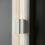 Hubbardton Forge 2014 Coastal White Clear Glass (ZM) Double Axis Small LED Outdoor Sconce