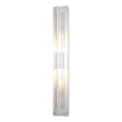Hubbardton Forge 2014 Coastal White Clear Glass (ZM) Double Axis Large LED Outdoor Sconce