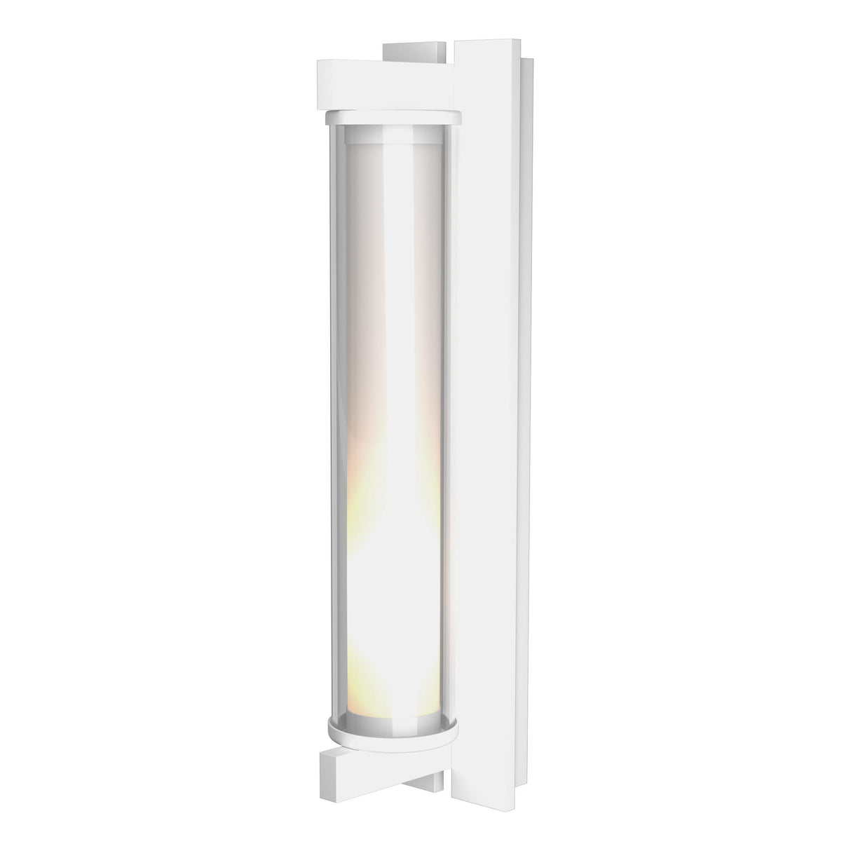 Hubbardton Forge 2013 Coastal White Clear Glass (ZM) Fuse Large Outdoor Sconce